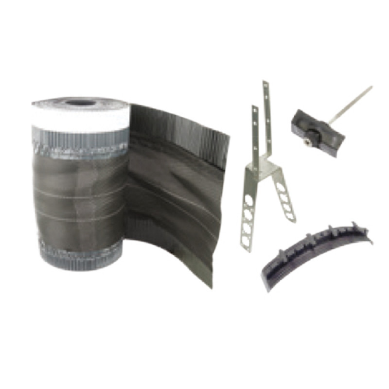 Dry fix system for non-interlocking ridges and hips