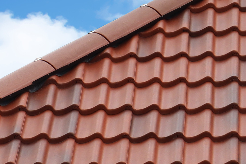 Double Pantile with Universal Ridge and Dry Fixing System