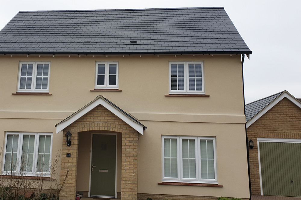 Detached House finished in Natural Slate