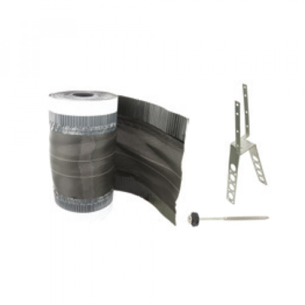 Dry fix system for interlocking ridges and hips