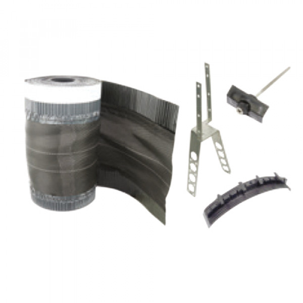 Dry fix system for non-interlocking ridges and hips